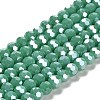 Electroplate Opaque Glass Beads Strands EGLA-A035-P6mm-A13-1