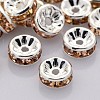 Brass Rhinestone Spacer Beads RB-A014-Z5mm-25S-NF-1