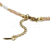 Glass Beaded Necklaces NJEW-P297-01G-04-3