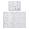 2Pcs 2 Style 12 Constellation Pendant DIY Silicone Molds DIY-TA0005-95-10