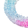 Transparent Glass Bead Strands GLAA-H023-03K-4