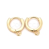 Brass Huggie Hoop Earring Findings KK-Z020-03G-1