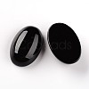 Oval Natural Black Agate Cabochons G-I171-20x30mm-04-2
