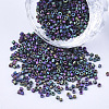 Electroplate Glass Cylinder Beads SEED-Q036-01A-K02-1