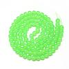 Baking Painted Glass Beads Strands DGLA-Q023-6mm-DB23-2