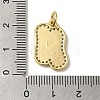Brass Micro Pave Cubic Zirconia Pendants KK-K354-02G-N-3