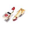 Lipstick with Heart Enamel Pin JEWB-N007-063-3