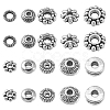 200Pcs 10 Styles Tibetan Style Alloy Spacer Beads ENAM-CJ0005-28-6