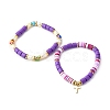 Handmade Polymer Clay Stretch Bracelets Sets BJEW-JB06350-01-1