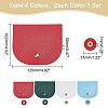   4 sets 4 colors Imitation Leather Sew on Bag Cover FIND-PH0006-89-2