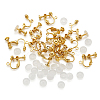 Brass Clip on Earring Findings DIY-TA0002-20G-1