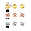 Rondelle Eco-Friendly Brass Spacer Beads KK-SZ0001-01-NR-6