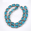Electroplate Glass Beads Strands EGLA-S188-08F-2
