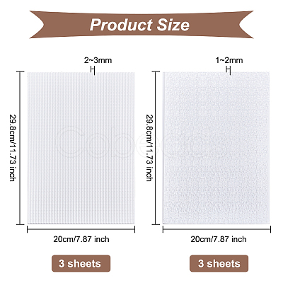 Olycraft 6 Sheets 2 Style PVC Plastic Roof Tiles DIY-OC0010-36-1