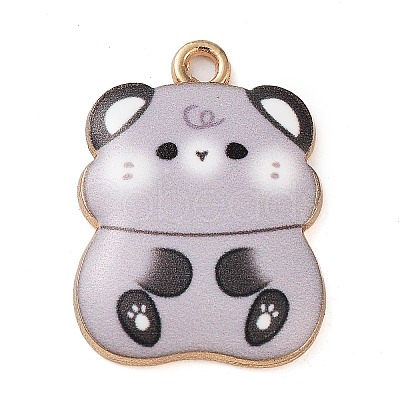 Rack Plating Alloy Enamel Pendants FIND-Q099-13G-1