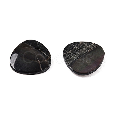 Natural Black Lip Shell Cabochons SSHEL-T017-09-1