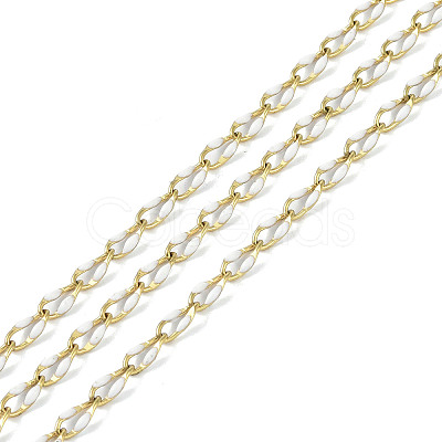 Ion Plating(IP) 304 Stainless Steel Dapped Chains AJEW-Q150-09G-07-1