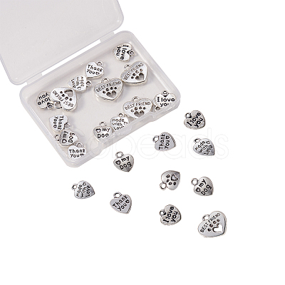 Tibetan Style Alloy Charms TIBE-CJ0001-08-1