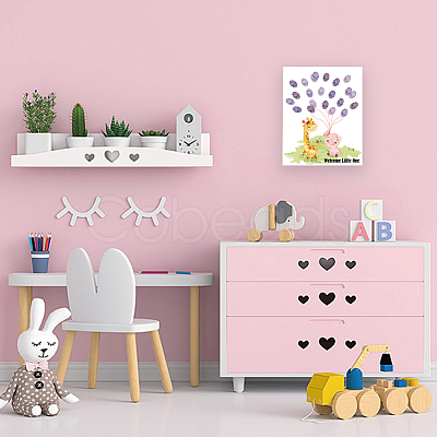 Canvas Fingerprint Painting DIY-WH0466-031-1