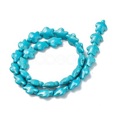 Dyed Synthetic Turquoise Beads Strands G-M152-10-A-1