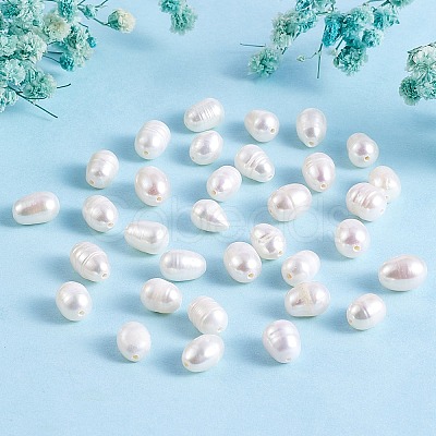 Natural Cultured Freshwater Pearl Beads Strands PEAR-SZ0001-07-1