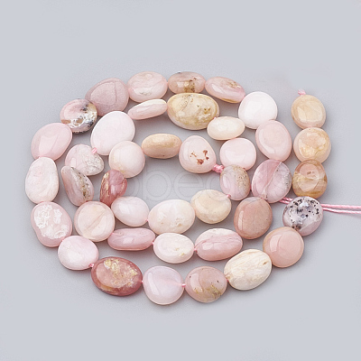 Natural Pink Opal Beads Strands X-G-S331-8x10-016-1