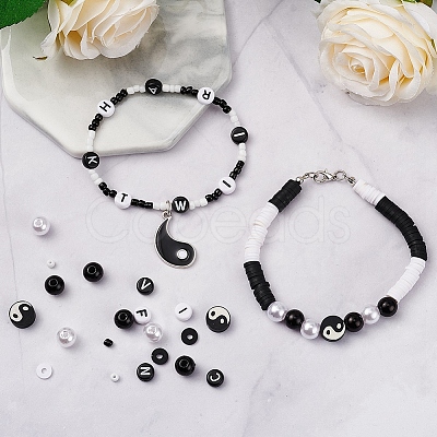 DIY Yin Yang Theme Jewelry Set Making Kit DIY-YW0004-67-1