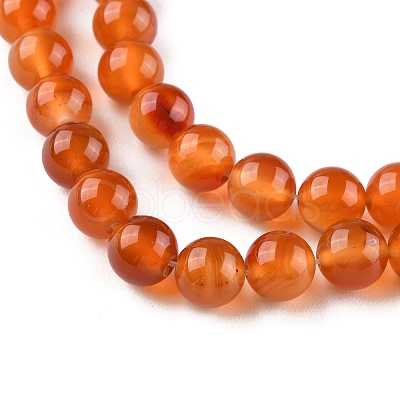 Natural Carnelian Beads Strands X-G-G0003-C06-1