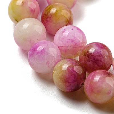 Natural Dyed Yellow Jade Beads Strands G-Q160-A01-01A-1