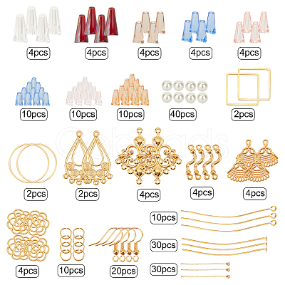 SUNNYCLUE 212Pcs DIY Earring Making Kits DIY-SC0015-61G-1