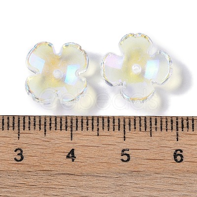 Baking Paint Glass Bead Caps GLAA-S202-04-1