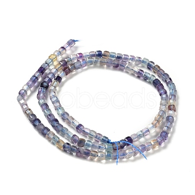 Natural Fluorite Beads Strands G-D467-A03-1