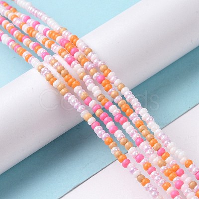 Glass Seed Bead Strands LAMP-B021-04C-1