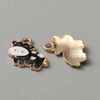 Alloy Enamel Pendants ENAM-WH0001-15KCG-07-1