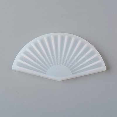 DIY Folding Fan Silicone Molds AJEW-D046-08-1