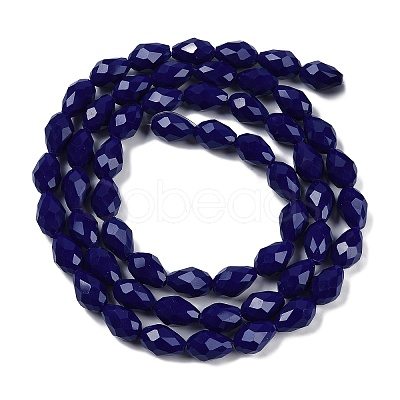 Opaque Solid Color Imitation Jade Beads Strands EGLA-N013-P6mm-D03-1