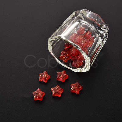 20Pcs Spray Painted Glass Beads GLAA-YW0001-11-1