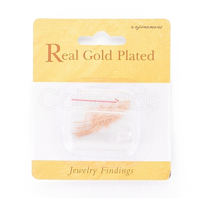 Brass Stud Earring Findings X-KK-Q735-333G-1