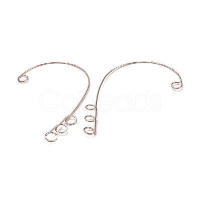 316 Stainless Steel Ear Cuff Findings STAS-H148-01RG-1