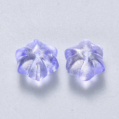 Transparent Spray Painted Glass Beads GLAA-S190-005A-01-1