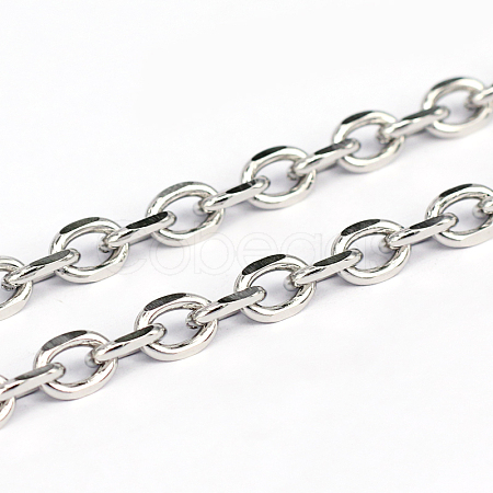 304 Stainless Steel Cable Chains CHS-L001-115-1.4mm-115-1
