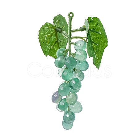 Natural Fluorite Grape Model Pendants PW-WG36806-01-1