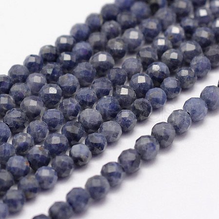 Natural Sapphire Beads Strands G-F460-46-1