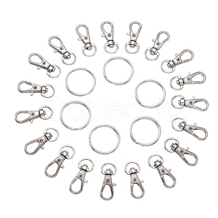 Alloy Swivel Lobster Claw Clasps FIND-TA0001-01P-1