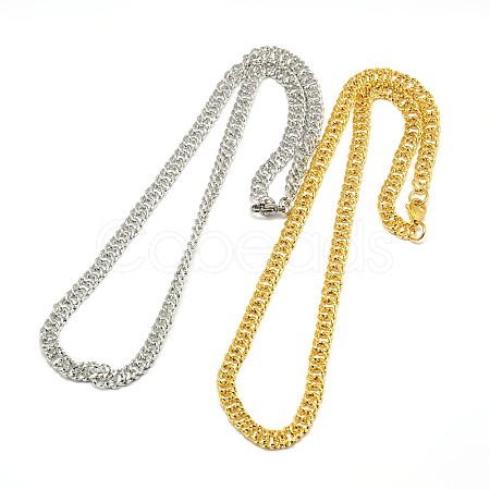 Fashionable 304 Stainless Steel Cuban Link Chain Necklaces STAS-A028-N062-1
