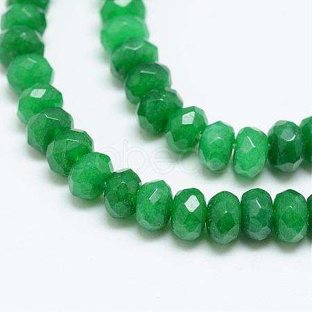 Natural White Jade Bead Strands G-R409-3x5-04-1