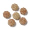 Opaque Lampwork Beads, Flower, Dark Khaki, 15x6mm, Hole: 1mm, about 45~55pcs/100g