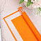 Plastic Flower Wrapping Paper, Waterproof Florist Bouquet Paper, DIY Crafts, Dark Orange, 580x580mm, 20 sheets/bag