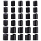 BENECREAT 30Pcs 3 Style PP Plastic Press Caps, Replacement Disc Top, Dispensing Lotion Bottle Closure, Column, Black, 20.5~26.5x22~27mm, Inner Diameter: 18~24.5mm, 10pcs/style