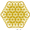 Self Adhesive Brass Stickers, Scrapbooking Stickers, for Epoxy Resin Crafts, Flower of Life Pattern, 36x0.3mm